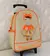Mochila infantil com Carrinho 35cm - Bege/Laranja - comprar online