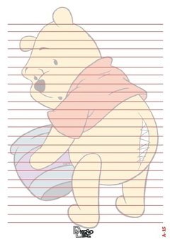 Cartas Ilustradas "Winnie Pooh" A-15