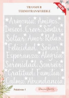 TRANSFER TERMOTRANSFERIBLE PALABRAS 1 BLANCO - comprar online