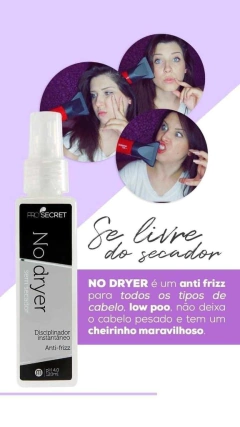 No Dryer - Sem secador e livre de frizz - 120ml - Grupo MHPRO Cosméticos 
