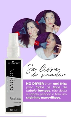 2 unidades No Dryer - Sem secador e livre de frizz - 120ml - Grupo MHPRO Cosméticos 