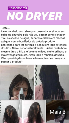 Imagem do 2 unidades No Dryer - Sem secador e livre de frizz - 120ml