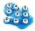 LUVA MASSAGEADORA AZUL - comprar online
