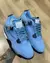 Air Jordan 4 Azul Bebe