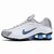 NIKE SHOX R4 BRANCO/CINZA E AZUL