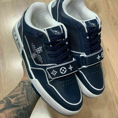 Lv Trainer Velcro Azul escuro/Branco