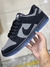 Dunk Low Preto/Azul - Cadarço Personalizado