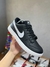 Dunk Low Preto couro/Branco