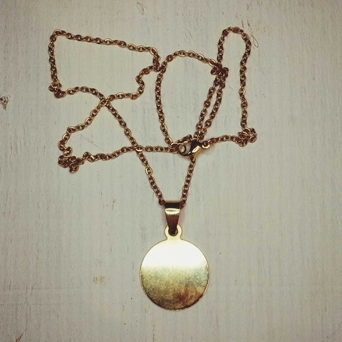 Cadena Gold Con Dije Circulo