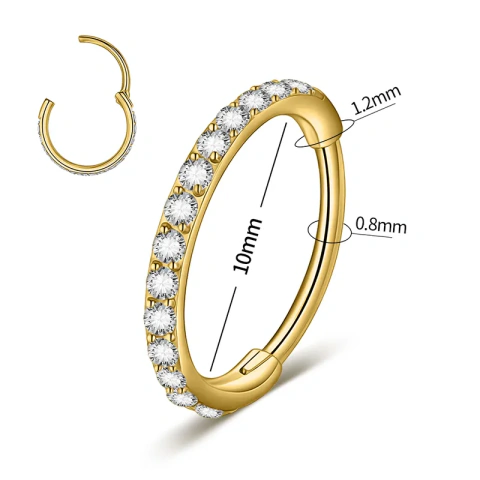 ARGOLLITAS DORADA PIERCING CON CIRCONES