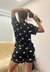Pijama Feminino Curto Americano Estampa Corações Short Doll