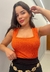 Body Feminino Canelado Com Bojo Estilo Conforto Elegante