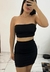 Conjunto Feminino Cropped Faixa com Saia em tecido laurel - comprar online