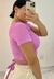 Cropped Manguinho em Tecido Laurel Avulso, com Bojo - comprar online