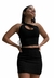 Conjunto Feminino Cropped Com Decote Sem Bojo Shorts Saia - comprar online