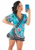 Saída De Praia Feminina Estampada Estilo Quimono - comprar online