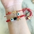 Pulsera cristales + dijes - comprar online