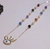 Collar Dije Ojito Corona + Perlas + Ágatas