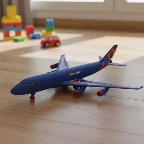 Avion A Friccion Con Luz Y Sonido Diseño Spiderman