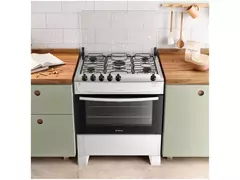 Fogão 5 bocas Atlas Mônaco Top com Acendimento Automático e Mesa Inox - comprar online