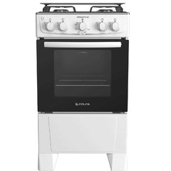 Fogão 4 bocas Atlas Mônaco Plus Branco com Acendimento Automático e Mesa Inox - comprar online