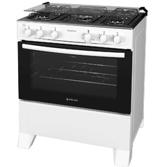 Fogão 5 bocas Atlas Mônaco Plus Branco com Acendimento Automático e Mesa Inox na internet