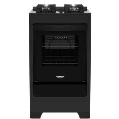 Fogão Dako 4 bocas Supreme Glass Preto com Mesa de Vidro e Mega Chama - comprar online