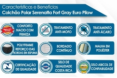 Colchão Solteiro Molas Superlastic Serenatta Euro Pillow (88x188x30) - loja online