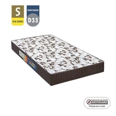 Colchão Polar Espuma D33 Pérola Fort Brown Solteiro 17x88x188 - IPIAÚ ELETRO