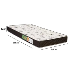 Colchão Solteiro Polar Pérola Espuma D20 Marrom/Branco 12x88x188 - loja online