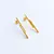 Brinco 2 Filetes Retangulares Ouro 18k