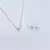 Conjunto Ponto de Luz Coração Ouro 18k