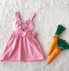 romper tematico infantil menina pascoa coelhinha rosa tamanho 2