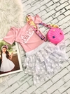 Maio body infantil menina Barbie rosa blogueirinha do tamanho 2 ao 8 - comprar online