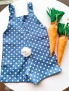 Macacão romper bebe temático pascoa menino coelho tamanho P M G (cópia) - comprar online