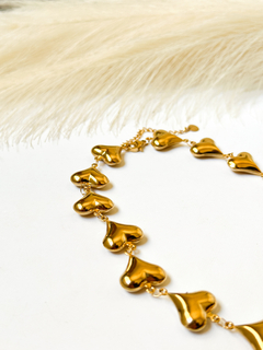 Choker coração liso na internet