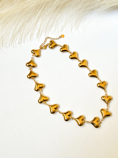 Choker coração liso - loja online