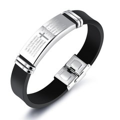 Pulseira Pai Nosso silicone