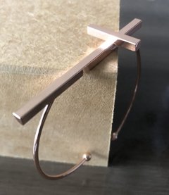 Bracelete Crucifixo rosé