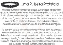 Pulseira lava vulcânica - comprar online