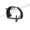 Pulseira hematita crucifixo