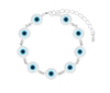 Pulseira olho grego azul claro