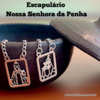 Escapulário Convento e Nossa Senhora - Aço - comprar online