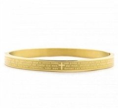 Bracelete Pai Nosso dourada