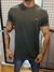 Camiseta Ck Pima Básica Chumbo Bordada Cotton ( coleção Exclusiva padrão shopping )