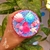 Copo Infantil Personalizado Rosa tema Doces e Praia - Pronta Entrega - Ateliê Biju dos Orixás