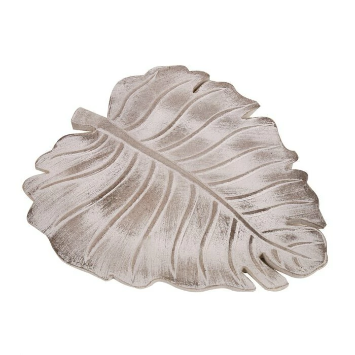 Centro de Mesa Madera Hoja 30cm x 27cm