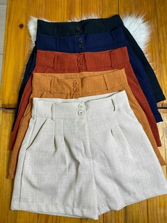 Shorts Linho Pregas - Tam EXG na internet