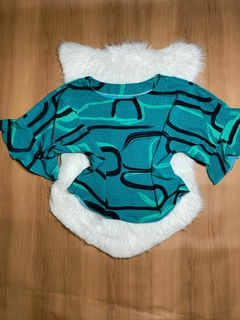 Blusas Cropped Manga Flare Duna - Tam G - comprar online