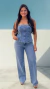 Corpete Cropped Feminino Jeans Claro Crisconf - loja online